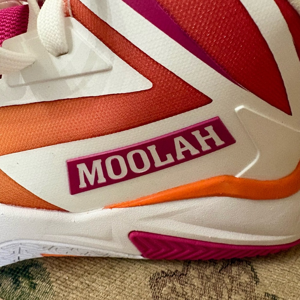 MOOLAH Women's Rainbow Sneakers - Orange and Pink
